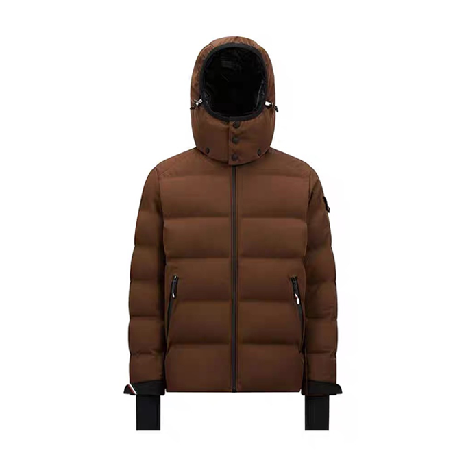 moncler montgetech hooded short down jacket